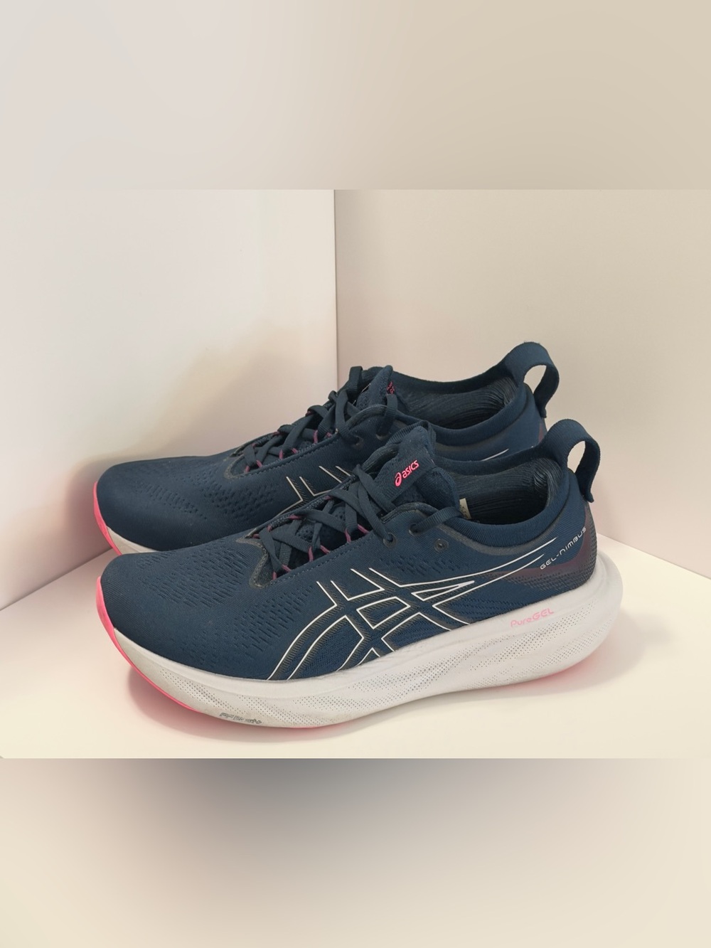 Asics Gel-nimbus 25 Women Sneakers - French Blue/lilac Hint - Size 10.5